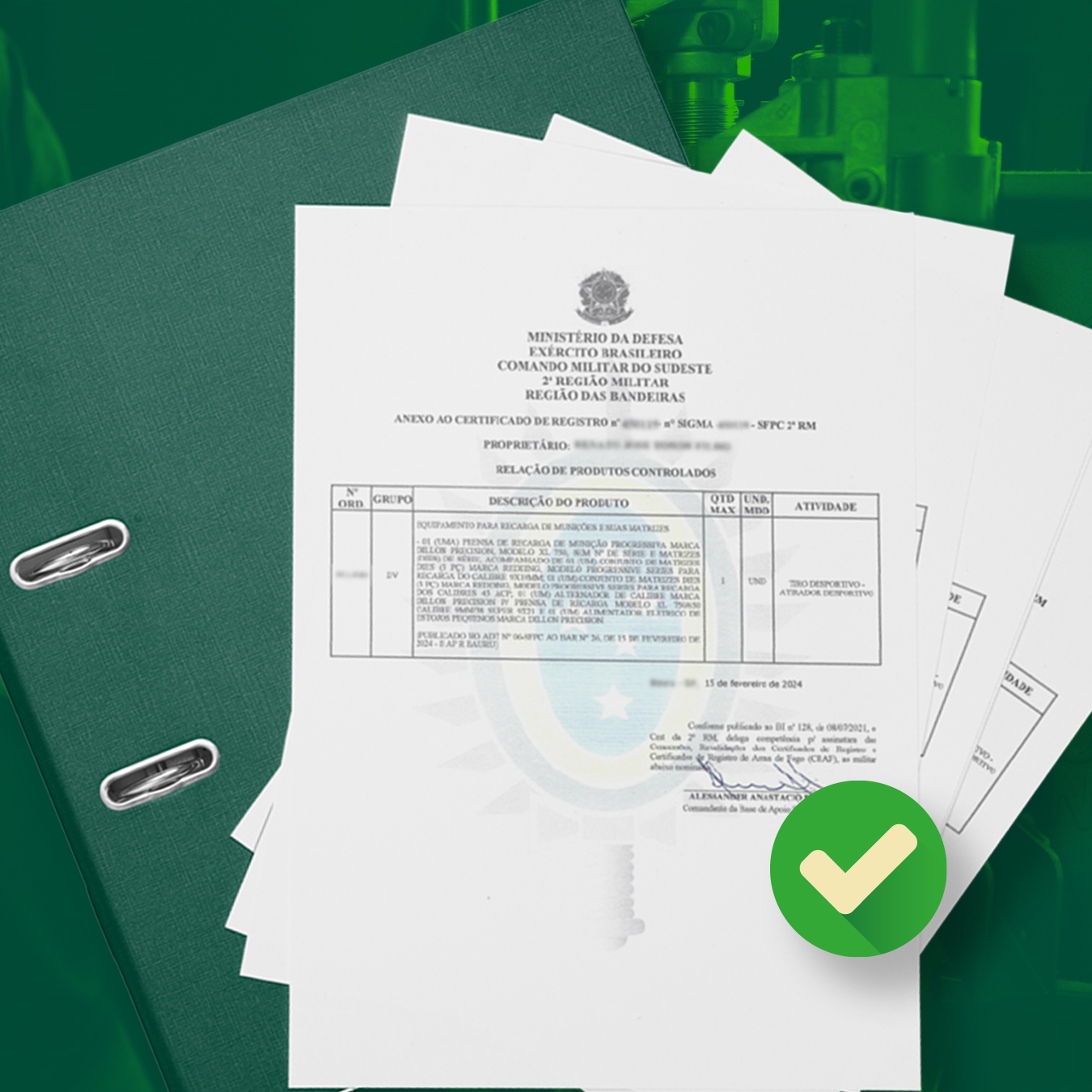 Apostilamento ao CR - Alteração de Quantidade de PCE (Pessoa Jurídica)