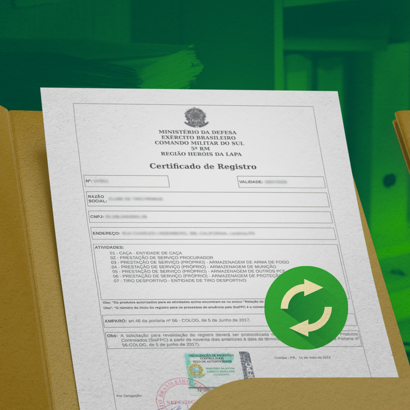 Revalidação de Registro - Pessoa Jurídica
