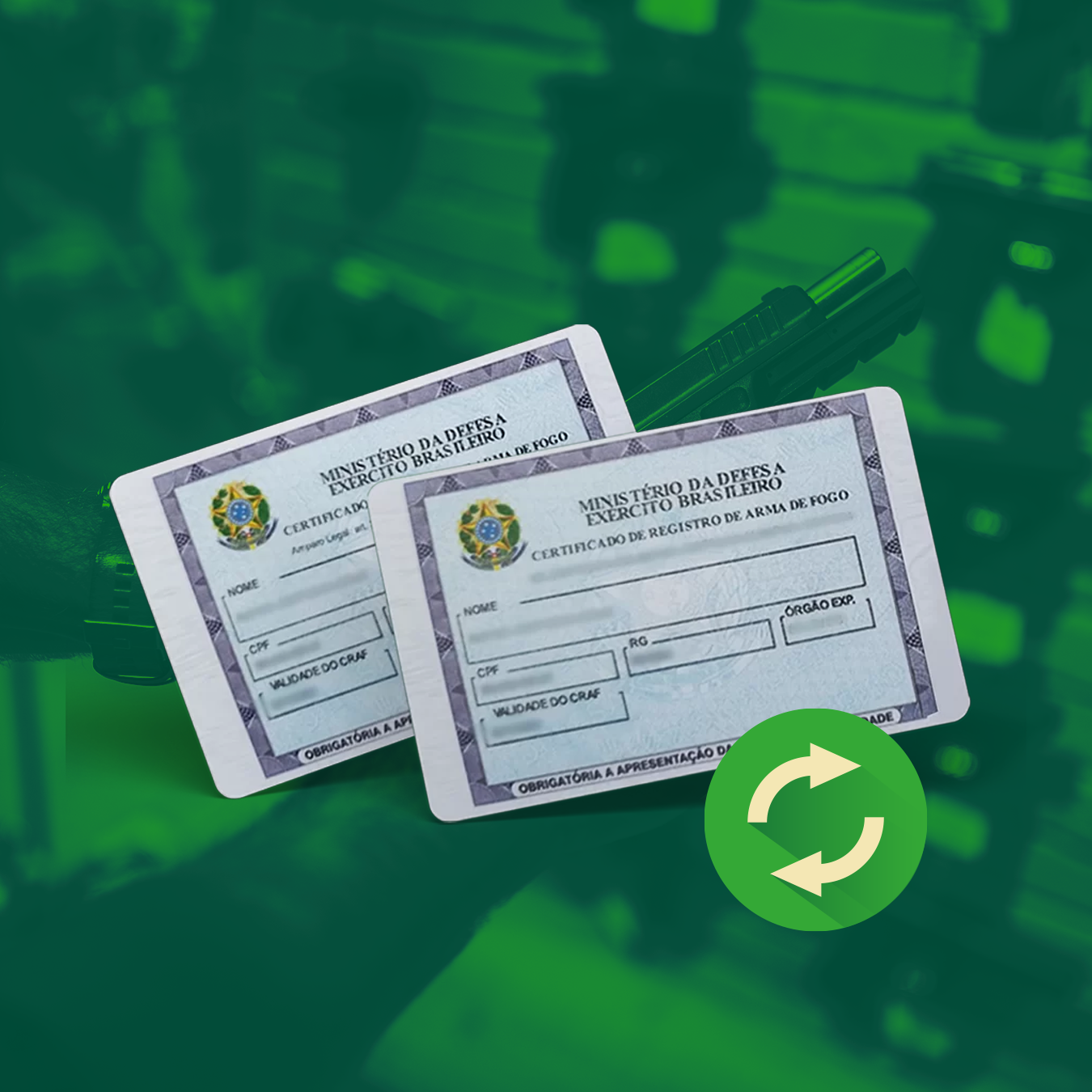 Transferência de arma de CAC para um acervo SINARM DEFESA -  mudança de proprietário (Dossiê Documental)